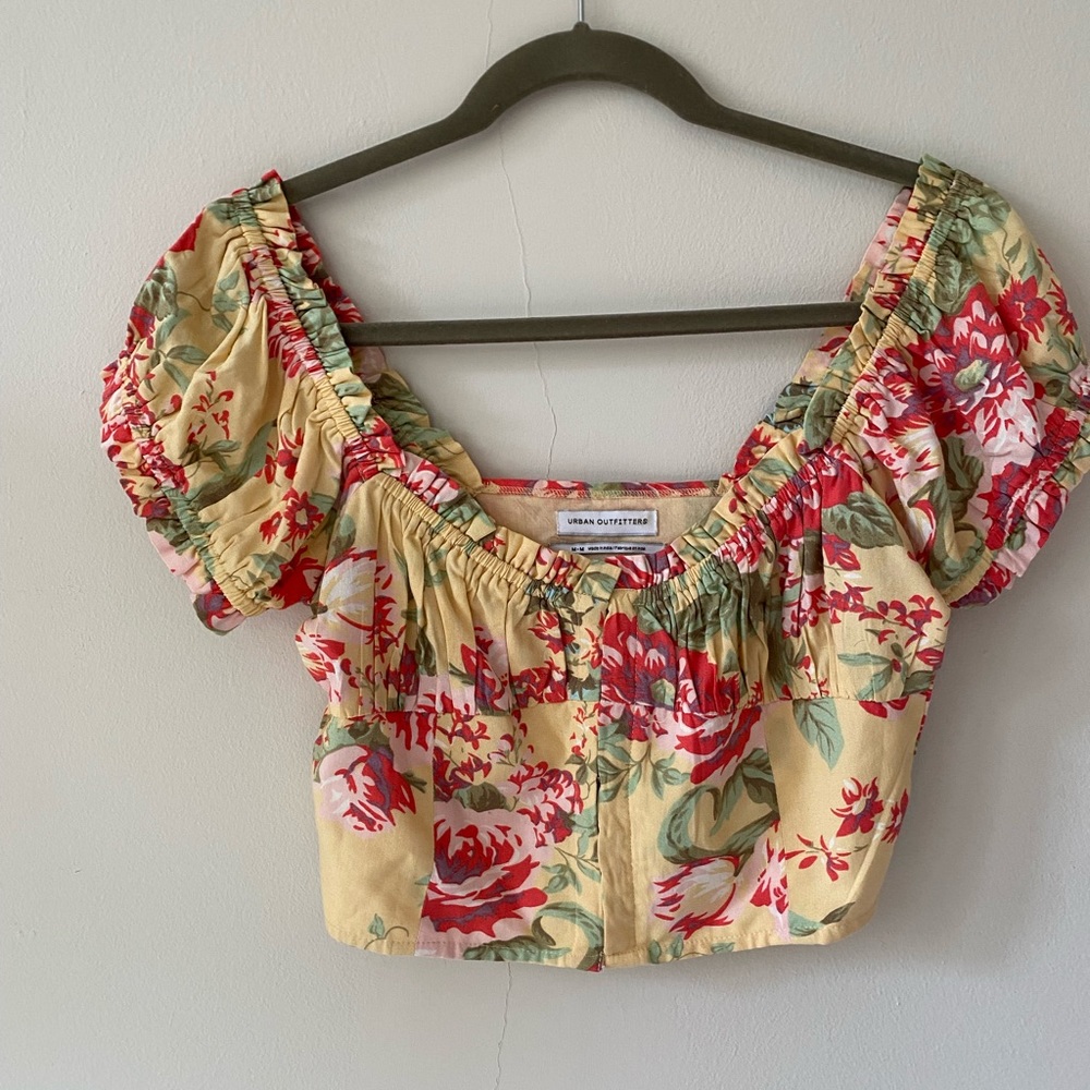Urban Outfitters floral crop top